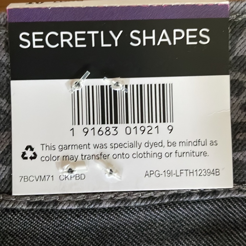 NWT Lee - Black and Gray Leopard Print Straight Leg Mid Rise Jeans - Size 10 L - Picture 10 of 11